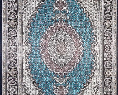 Tabriz mahi hand-knotted carpet of pair 1.5 meters 