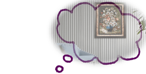 Classic flowers tableau rug