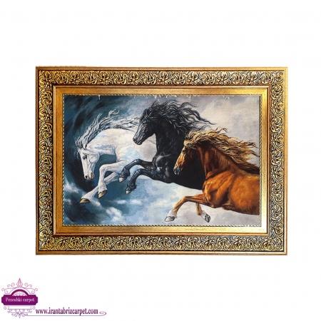 horses tableau rug 1